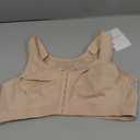 FeelinGirl Post Surgery Compression Bra for Women's Front Closure Bra with Adjustable Straps Wirefree (Large, Beige)