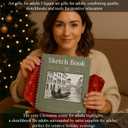 SuFly Small Sketch Book 5.5"x8.5", 2-Pack Mini Sketchbook, Spiral Bound Sketchbook Hardcover with 200 Sheets of 68lb/100gsm Mini Drawing Pad Paper, Small Sketch Pads for Drawing for Adults & Kids. (Green)