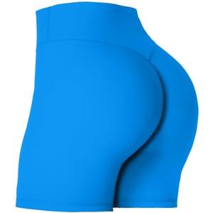 Sunzel Women's Invisible Butt Scrunch Shorts, High Waisted Biker Shorts, Gym Workout Yoga Running Shorts with Tummy Control XL