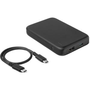 Amazon Basics Slim Portable Charger Power Bank with LED Display, 10,000 mAh, Black