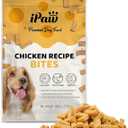 iPaw Dog Treats for Puppy Training, All Natural Human Grade Dog Treat, Hypoallergenic, Easy to Digest (Chicken and Cheese Bites) (4.2 Ounce (Pack of 1))
