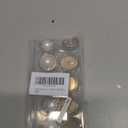 10pcs Round Pearl Buttons with Shank for Sewing Gold Button Crafts for Clothes Shirts Suits Coats Sweaters Wedding Dress Clothing Decorations (Round, 40L/25mm)