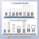 360 Combi Glass H13 Hepa + Activated Carbon Filter Compatible with Dyson TP07 TP10 TP06 HP06 TP04 HP04 PH02 PH01 PH03 PH04 HP09 TP09 HP07 HP10 Air Purifier, 2-in-1 Replacement Filters, 2 Pack
