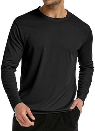 Long Sleeve Rash Guard for Men: Dri Fit Sun Protection UPF 50+ Uv Cooling Moisture Wicking T-Shirt for Workout, XXL