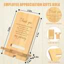 Ripeng 30 Pcs Employee Appreciation Gifts Bulk Bamboo Phone Stand for Desk Office Workers Inspiration Thank You Gift for Team Coworkers Staff Volunteer Nurse Teacher Colleagues Gratitude (Thank You)