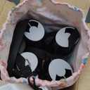 Booster Seat for Kitchen Chair with Removable Tray, Portable Foldable Baby Chair for Babies 6-36 Months, Indoor Outdoor Toddler Camping Chair (Pink Floral Design)