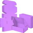 25 Pack Small Shipping Boxes Purple Corrugated Cardboard Box 9x6x3 inchesCorrugated Box for Packaging Small Business,Mailing Packing Literature Mailer,Shipping Gift Boxes
