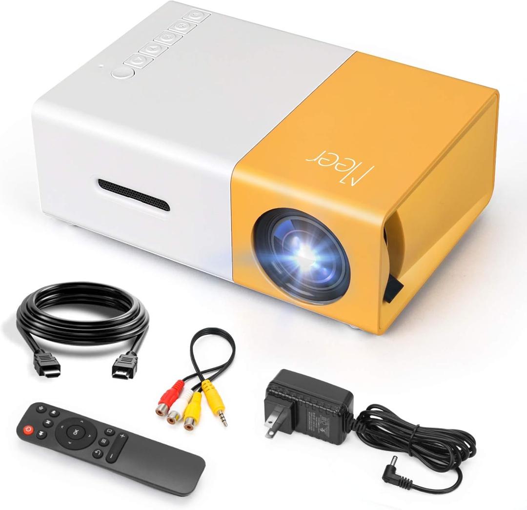 TV Smart Projector, Portable projector Pico Full Color LED LCD Video Projector, mini Projector Full HD 1080P, Home Theater Proyector, Indoor & Outdoor Use