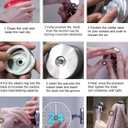 3 x Shower Suction Cup Hooks, 2-Pack Shower Hooks for Bathroom, Kitchen, Glass Door, Mirror, Tile, Holds 15 Pounds of Objects, No Drilling Required, Reusable (Black)