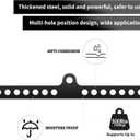 Fitness Home Pulley System Gym Accessories Spreader Bar Multi Grip Wide Lat Pull Down Bar D Handle Cable Bar Rope Attachments Cable Machine for Back Strength Train Functional Trainer Attachment