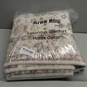 Washable Runners for Hallways Kitchen Rug: 2'6"x8' Kitchen Runner Stain Resistant Non Slip Low Pile Soft Carpet Runners for Hallways Bedroom Entryway Indoor Beside Bathroom Laundry Room (Beige White)