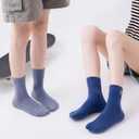 HUGSWEET Thin Soft Cotton Crew Socks for Women Ankle above Bootie Socks Gifts for Women 5-10 Pairs