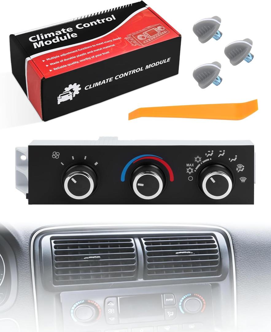 Upgraded Climate Control Module Compatible with 1996-2014 Chevy Express 1500 GMC Savana 1500, 1996-2020 Chevy Express 2500 3500 GMC Savana 2500 3500, 599-217 A/C Heater Air Conditioning Panel