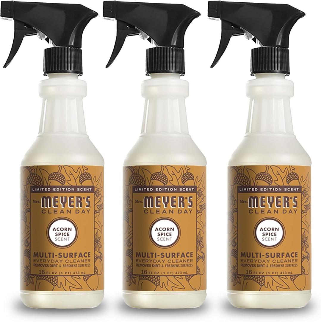 MRS. MEYER'S CLEAN DAY MRS. MEYER'S CLEAN DAY All-Purpose Cleaner Spray, Limited Edition Acorn Spice, 16 fl. oz - Pack of 3 3.81 pounds