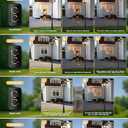 Dusk to Dawn Outdoor Lamp Post Lights with GFCI Outlet,3-Head Farmhouse Street Light Fixture,Aluminum Black Pole Exterior Lights, Waterproof Lantern Outdoor Lighting for Garden,Backyard,Driveway