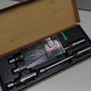 DURATECH 5PCS Swivel Magnetic Spark Plug Socket Set, 3/8" Drive Thin Wall Socket Includes 5/8" x 4", 5/8" x 8" and 5/8" x 11" 6-Point, 9/16" x 6" and 14mm x 4" 12-Point, Magnetic Core, Cr-V Steel Made