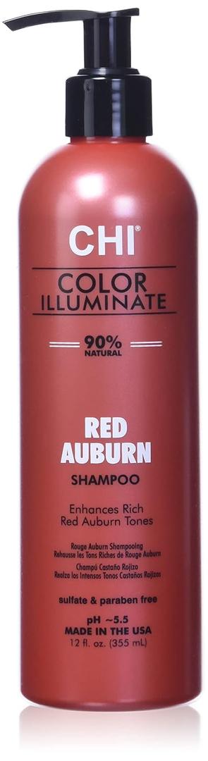 CHI Color Illuminate Shampoo, Provides Balanced Color Replenishment Between Salon Services, Sulfate, Paraben, & Cruelty-Free, Red Auburn, 12 Oz CHI Color Illuminate Shampoo, Provides Balanced Color Replenishment Between Salon Services, Sulfate, Paraben, & Cruelty-Free, Red Auburn, 12 Oz