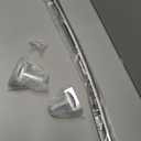 Adjustable 30-45 inches Curved Shower Curtain Rod, Premium Stainless Steel Rustproof Shower Rod for Bathroom, Need to Drill, Silver