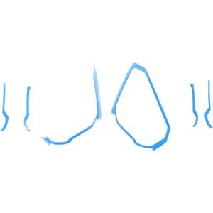 Center Console Dash Grab Handle Cover Trim Compatible with 2021-2024 Ford Bronco Light Blue Interior Accessories (Not for Bronco Sport)