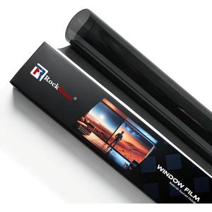 RockRose 20% Premium Carbon Car Window Tint Film 24 in x 100FT 2PLY Charcoal Privacy Film UV, Heat Blocking Tint for Car or Home Adhesive Film Easy Shrink, Plotter Friendly Pro Grade