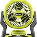 RYOBI ONE+ 18V Cordless Hybrid WHISPER SERIES 7-1/2 in. Fan (Tool Only), GREEN