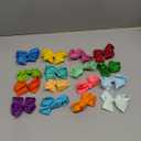 CLLOT 40 Pcs 4.5 Inch Hair Bows for Girls Clips Grosgrain Ribbon Boutique Hair Bow Alligator Clips For Girls Teens Toddlers Kids(Rainbow Colors)