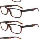 DONGDI Blue Light Blocking Reading Glasses 4 Pack Computer Readers for Women Men, Anti Glare UV Ray Filter Eyeglasses (4pack-Brown Tortoise, 2.75)