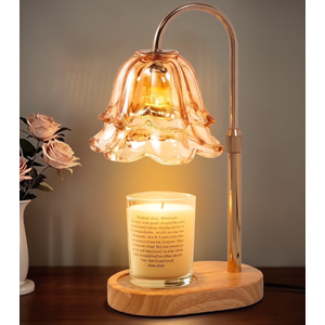Candle Warmer Lamp with Timer and Dimmer, Dimmable Adjustable Height Candle Warming Lamp, Gifts Wax Melt Light for New Home Decor, Gold