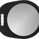 Round Foam Hand Mirror with Handle - Lightweight Circular Handheld Mirror for Haircuts, Styling, and Beauty - Durable Salon Equipment Mirror for Barbers, Hairdressers, and Personal Use 4 Packs