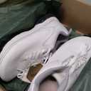 Wide Toe Box Shoes Women Arch Support Running Walking Plantar Fasciitis Comfortable Tennis Athletic Othotic Sneakers (White)