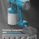 Tilswall Paint Sprayer, Cordless Paint Sprayer for Dewalt 20V MAX Battery, 3 Spray Modes for Fences, Sheds, Walls, Ceilings, Furniture, Cabinets, Garden & DIY, White (Battery Not Included)