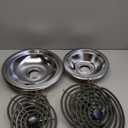 WB31T10010(6") and WB31T10011(8") Replacement Drip Pans/Stove Burner Drip Pan and Electric Stove Burner Replacement MP15YA(6") MP21YA(8") Compatible for Frigi-daire Ken-more Range Oven Stove-by MIFLUS