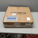 Stainless Steel Garden Hose Reel for 5/8" stainless steels Hoses Reel with Crank Handle Hose Reel Wall Mount 3/4 in Brass Fitting for Hassle-free Outdoor  Holds up to 400-Ft (Hose not included)