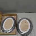2 Pack 5x7inch Vintage Oval Picture Frame Photo Frame Table Top Display and Wall Hanging Home Decor, Old Fashioned Photo Gallery Art Decor