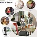 Travel Duffle Bag, Waterproof Weekender Bag Carry On Tote Bags for Women, Travel Essentials Sport Gym Bag for Men, Hospital Bag for Labor and Delivery, Overnight Bag Luggage Bag with Trolley Sleeve (02 Dark Black)