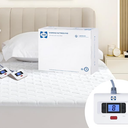 Sealy Heated Mattress Pad Queen Size, Luxury Quilted Electric Bed Warmer with Dual Controller 10 Heat Settings & Auto Off 1-12 Hours | Fit Up to 17" Deep Pocket | ETL Certified | Machine Washable