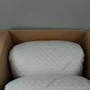 Cooling Pillow for hot Sleepers - Bed Pillows King Size Premium Set of 2 - Supportive Breathable Adjustable Shredded Memory Foam - Medium to Firm Pillows for Back, Stomach & Side Sleepers (Bamboo White)