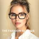 XVXV Reading Glasses for Women Men - Blue Light Blocking Readers Oversize Square Anti Glare with Spring Hinge(3Pack*Mix 4, 1.5X)