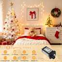 262FT 800 LED Outdoor String Lights, Extra Long Christmas Lights Indoor Waterproof, 8 Modes Plug in Fairy Twinkle Lights for Outside Bedroom Wedding Party Garden Holiday Decorations, Warm White