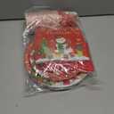 Christmas Paper Plates And Napkins, 144pcs Red Christmas Plates Set Snowman Xmas Tree Disposable Tableware for Winter Theme christmas Holiday Supplies,Serves 24