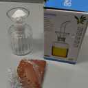 5 oz Glass Oil Dispenser Bottle,No Funnel Needed Cruet Decanter