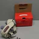 4D Wireless Deep Tissue Kneading Neck Massager with Heating Function, Shiatsu and Shoulder Massage Pillow, Back and Leg Pain Relief, Body Muscle Pain Relief, Perfect Gifts for Men Women (White）