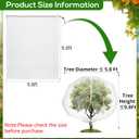 9.8 x 9.8 ft Large Fruit Tree Netting Cover with Zipper and Drawstring,Garden Insect Netting Plant Cover Transparent Bird Plant Barrier Flower Fruit Mesh Screen for Preventing Deer Squirrel Bug
