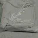Jinchan White Linen Textured Curtains 90 Inch Long 2 Panels for Living Room Grommet Top Light Filtering Window Drapes for Bedroom