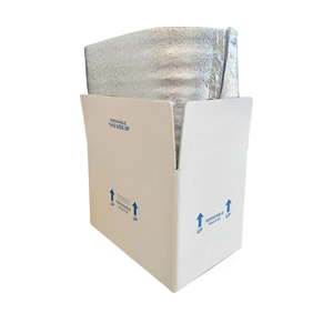 Insulated Shipping Boxes with Foil Liner, Small Perishable Food Mailers, White, 4 Pack (15x10x11