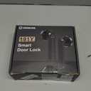 IRONZON Fingerprint Door Lock Smart Door Lock with Keypad Keyless Entry Door Lock with Handle for Home Hotel Office Apartment Bedroom (BlackAPP)