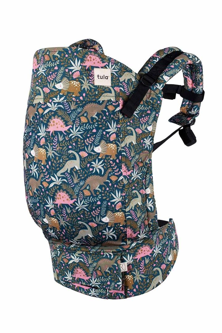 Baby Tula Breathable Mesh Toddler Carrier 25-60 lbs, Adjustable Ergonomic Carrier w/Multiple Front & Back Carry Positions - Supportive, Hypoallergenic, Breathable - Land Before Tula (Evergreen)