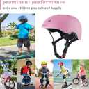 BURSUN Kids Bike Helmet Ventilation & Adjustable Toddler Helmet for Ages 2-14 Kids Boys Girls Multi-Sport Helmet for Skateboard Roller Skateing Bicycle Scooter blance Bike