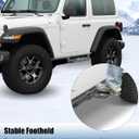 2 Pcs Rock Rails Side Steps Running Boards Fit for 2018-2026 Jeep Wrangler 2 Door & 2020-2026 Gladiator 2 Door with OEM Rock Rails