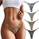 Thong for Women Cotton Underwear Low Rise Panties Woman G-String Thongs M